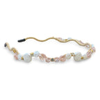 Wavy Oyster Pearl Headband - Pink