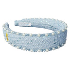 Classic Pearl Headband - Sky Blue