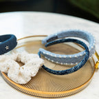 Classic Pearl Headband - Sky Blue