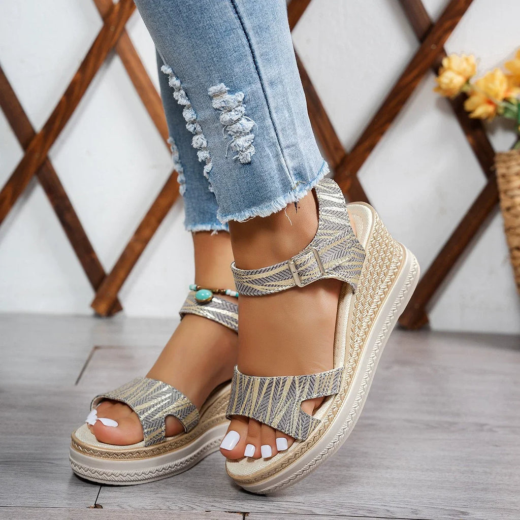 Open Toe Wedge Sandals
