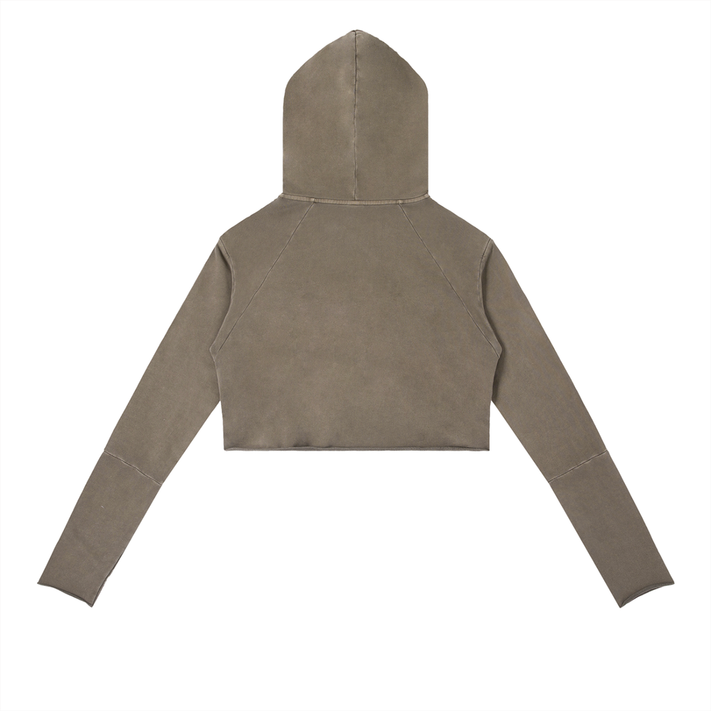 FAITH OVER FEAR-Vintage Washed Raw Edge Hoodie