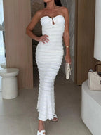 Sweetheart Neck Tube Maxi Dress
