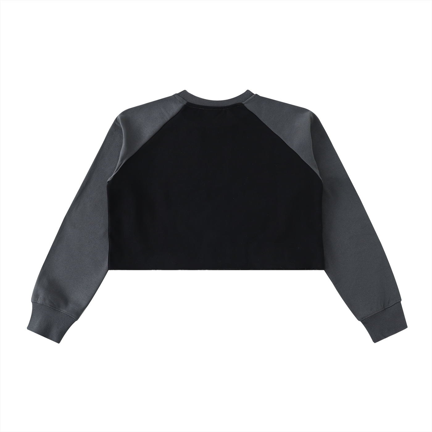 BRIDE- Color-Block Raglan Crop Sweatshirt