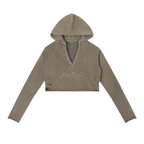 FAITH OVER FEAR-Vintage Washed Raw Edge Hoodie