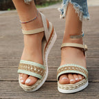 Open Toe Platform Wedge Sandals